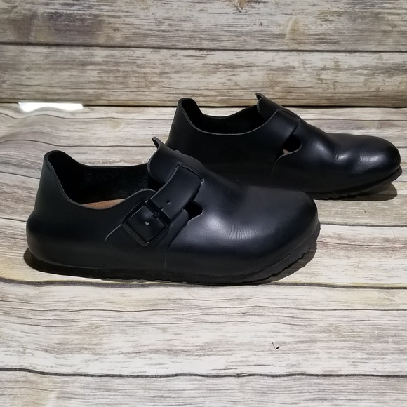 birkenstock london black leather